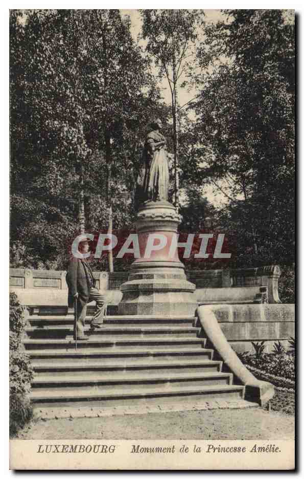 CPA Luxembourg Monument de la princesse Amelie
