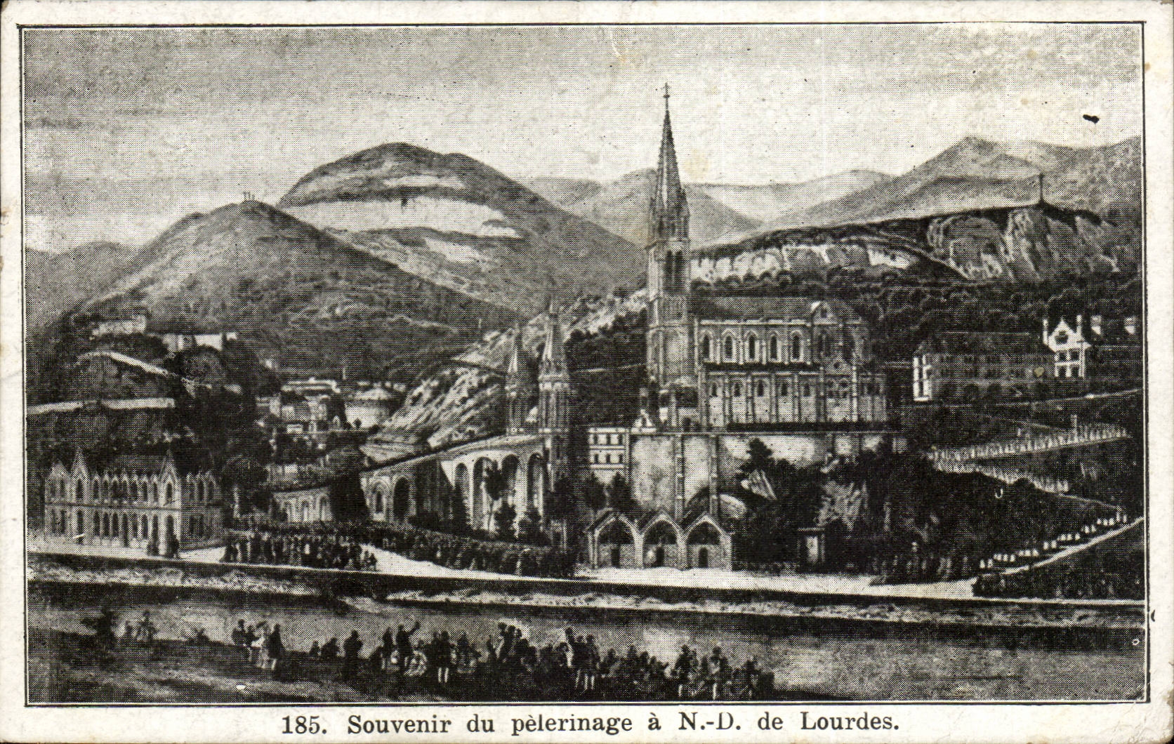 CPA Lourdes Souvenir du pelerinage