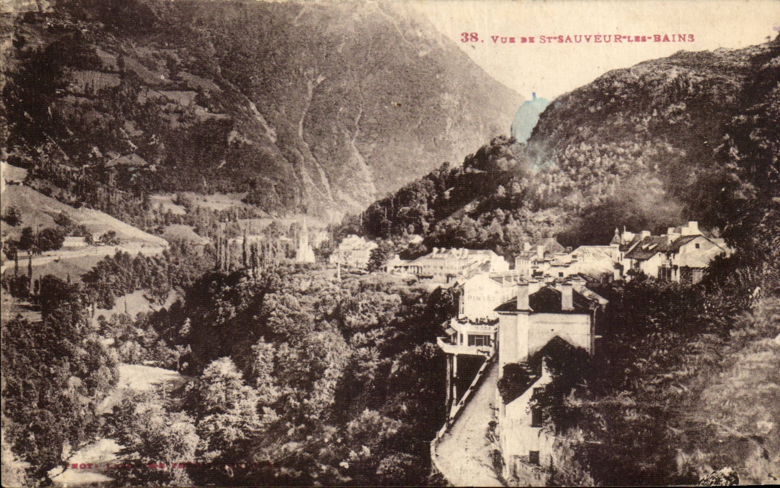 Vue de St-Sauveur-les-Bains — n°38 — éditeur Pinaud