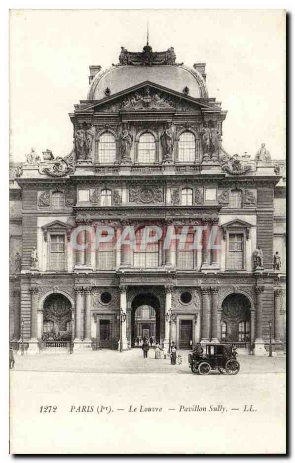 Paris CPA Le louvre Pavillon Sully