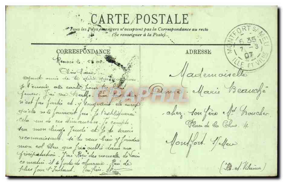 Paris CPA Vaudeville et le boulevard des CApucines — Rückseite