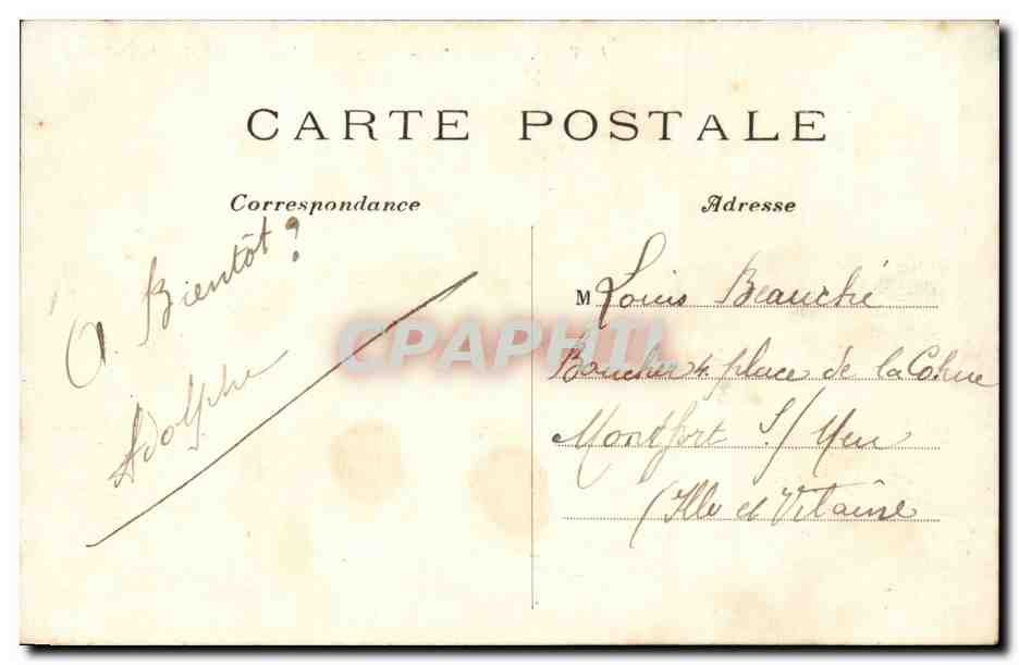 París (1°) — Vista panorámica sobre la Iglesia de Notre-Dame — E.V. 814 — Reverso
