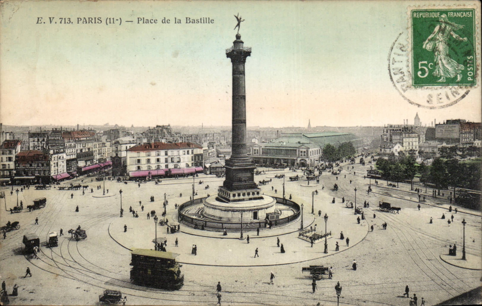 Paris CPA Place de la Bastille