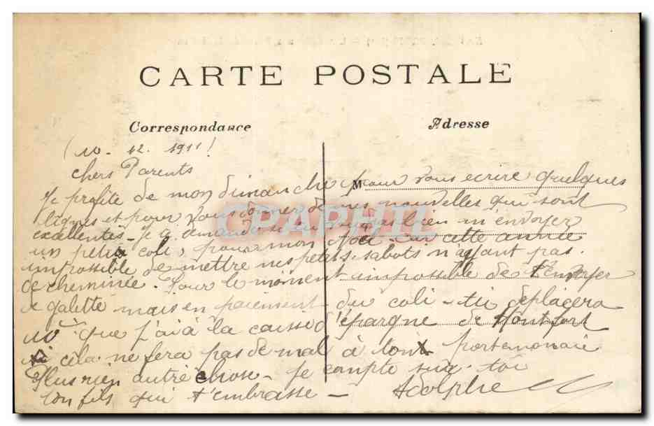 Die Säulen, Place de la Nation — Paris — E. V. 852 — Rückseite