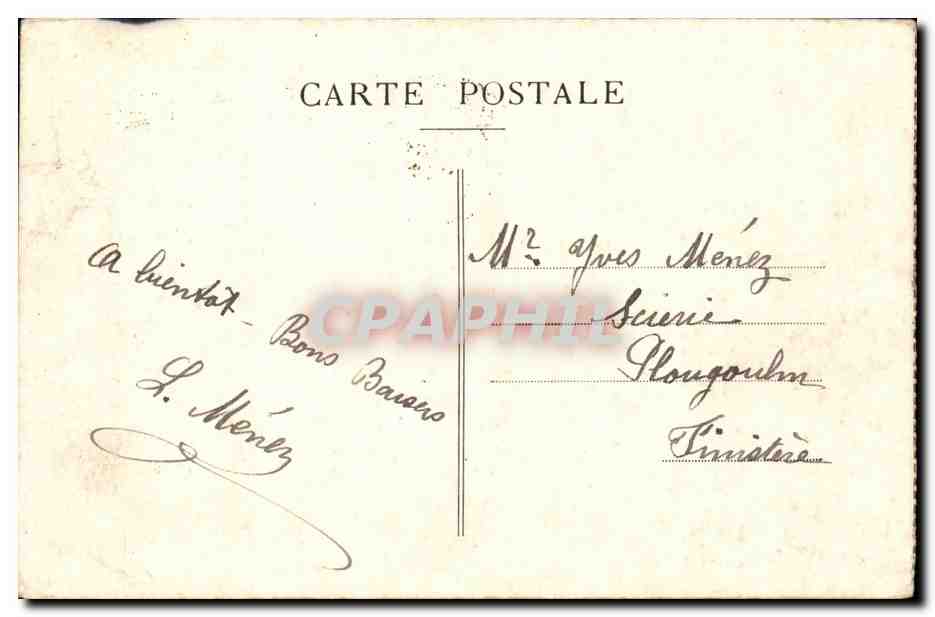 Paris CPA place de la Concorde  — Verso