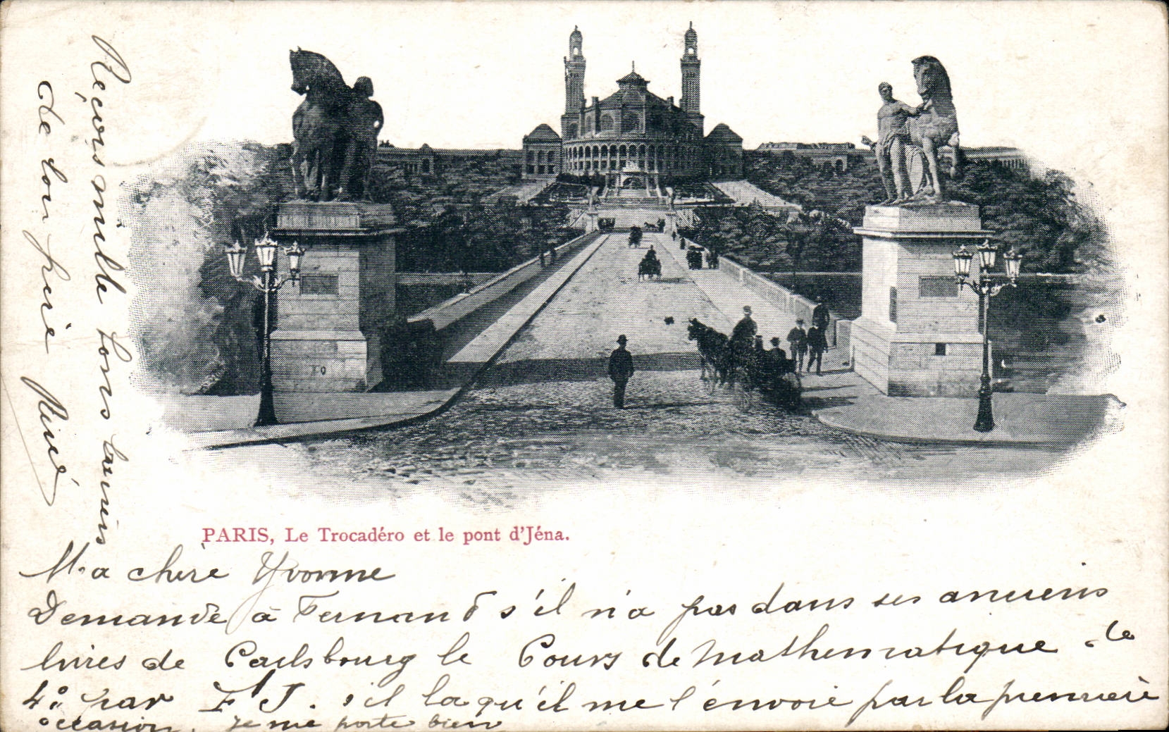 Paris CPA Trocadero et pont d'Iena
