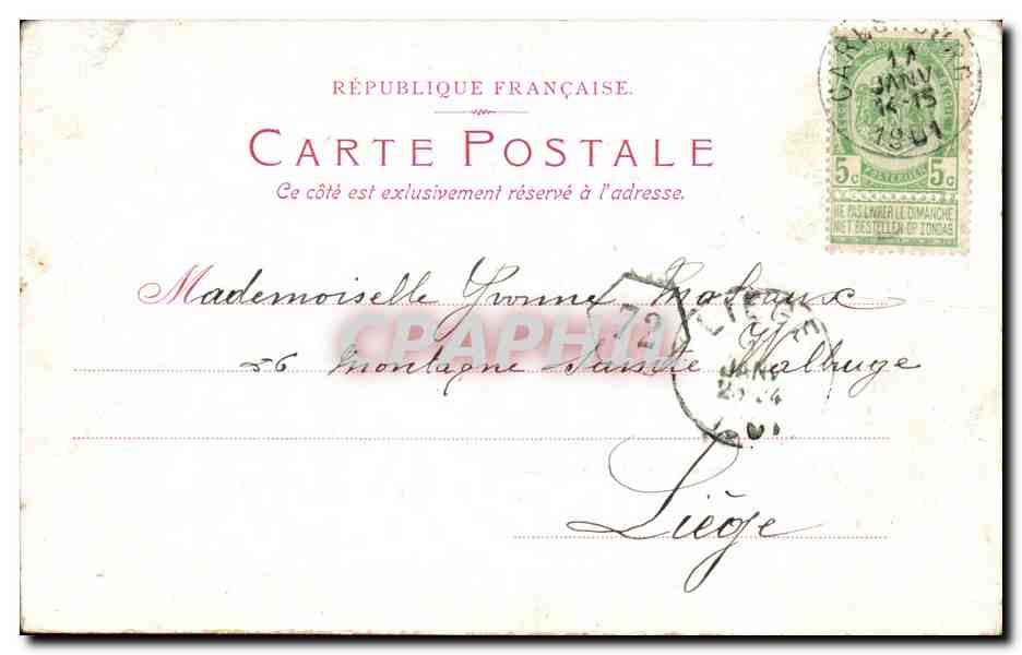 Paris CPA Trocadero et pont d'Iena — Rückseite