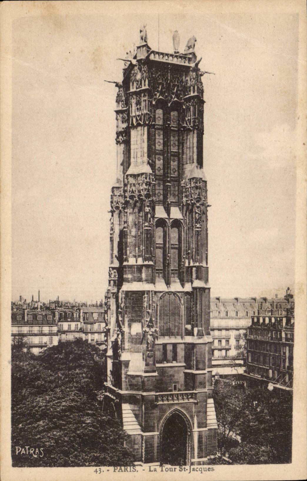 París - La Torre St-Jacques — editor Patras, n° 43