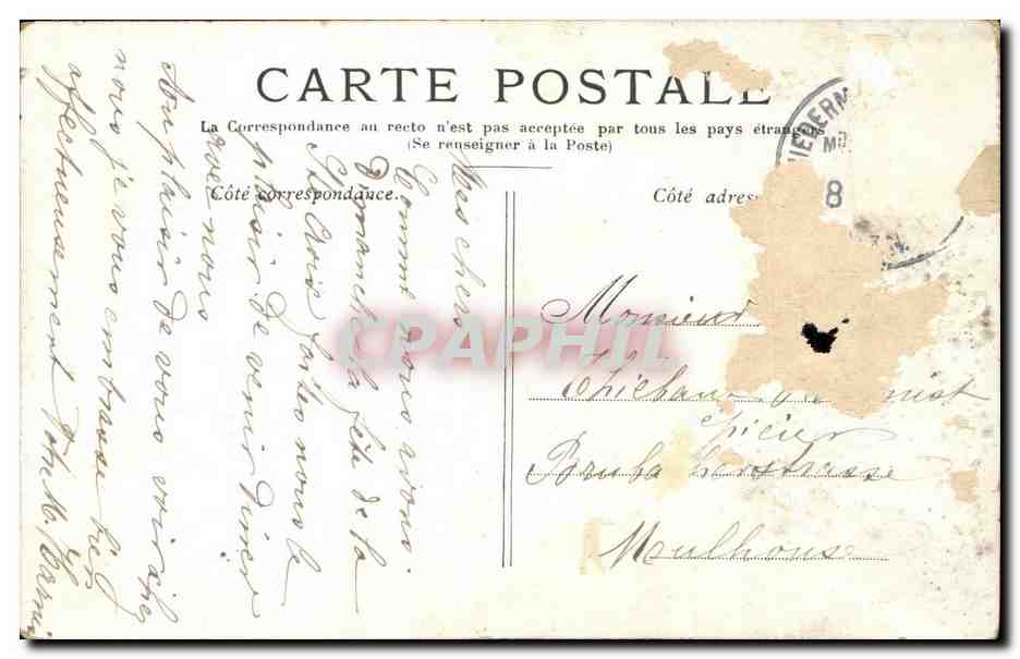 Paris — Le Palais du Luxembourg — CPAPHIL — Verso