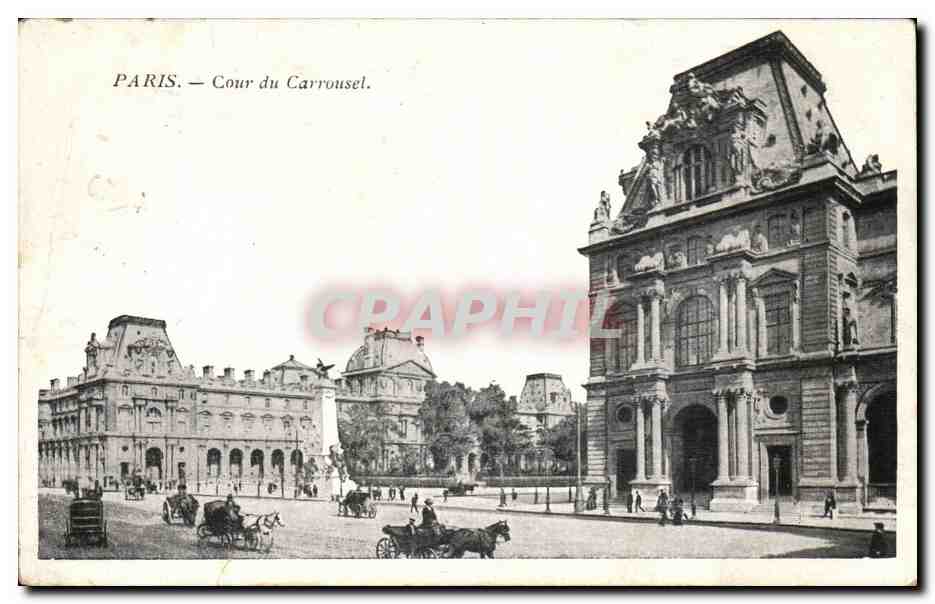 Paris CPA Cour du Carrousel