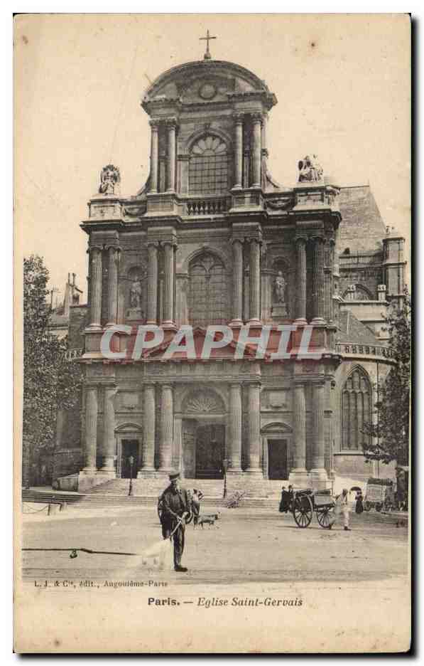 Paris CPA Eglise Saint GErvais