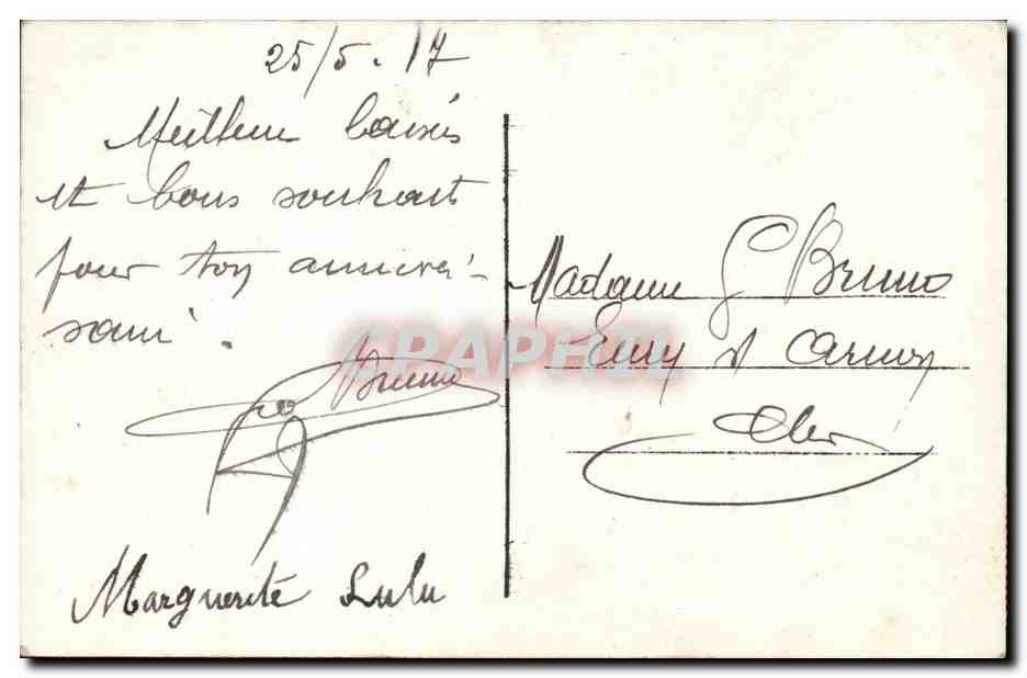 CPA Fantaisie Enfant Anniversaire — Rückseite
