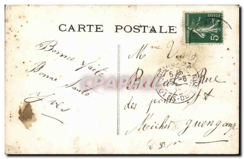 CPA Fantaisie Homme gage de tendresses — Rückseite