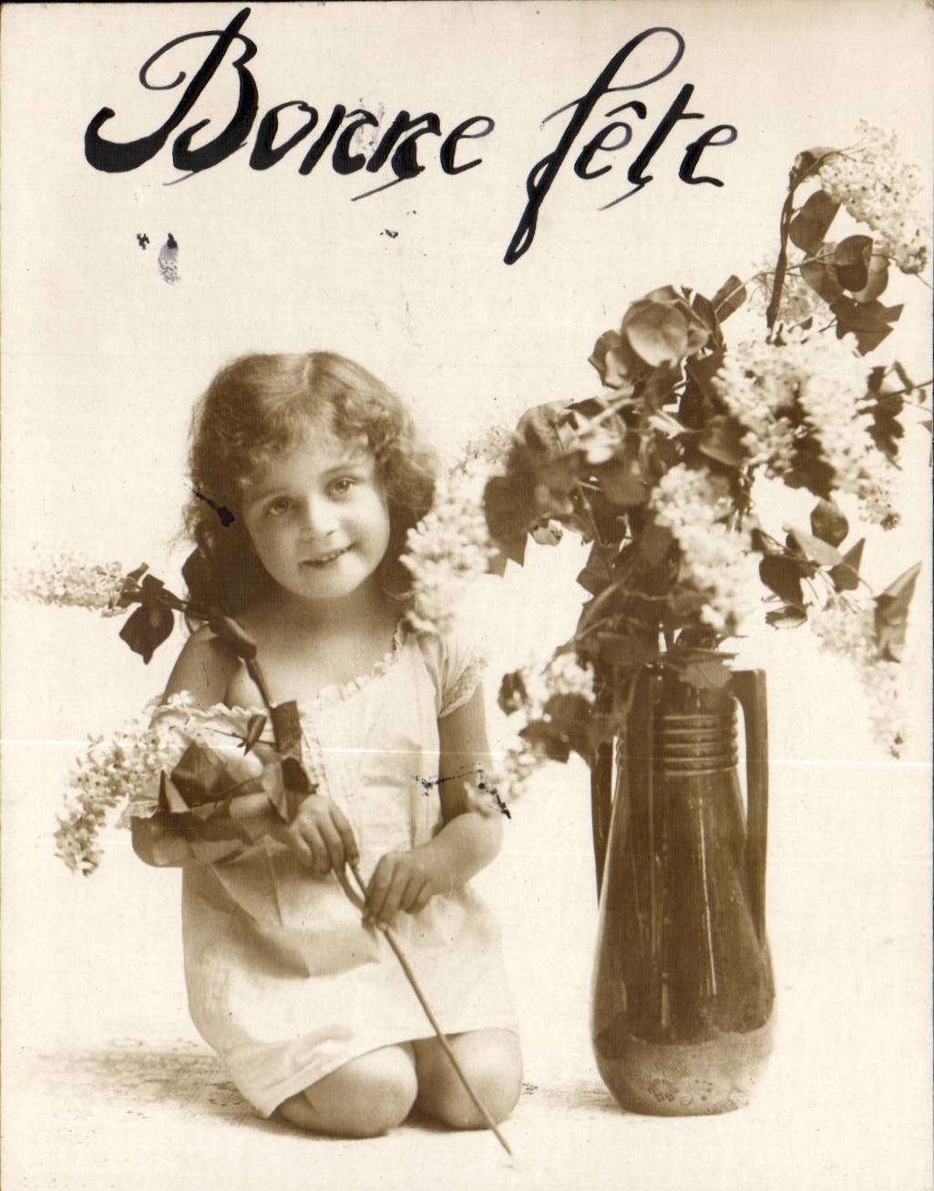 CPA Fantaisie Enfant Bonne fete