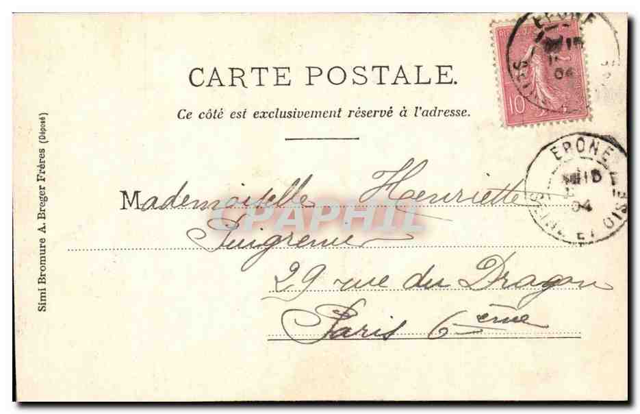 Coiffure à travers les âges — N. Manuel — série 1 — Verso