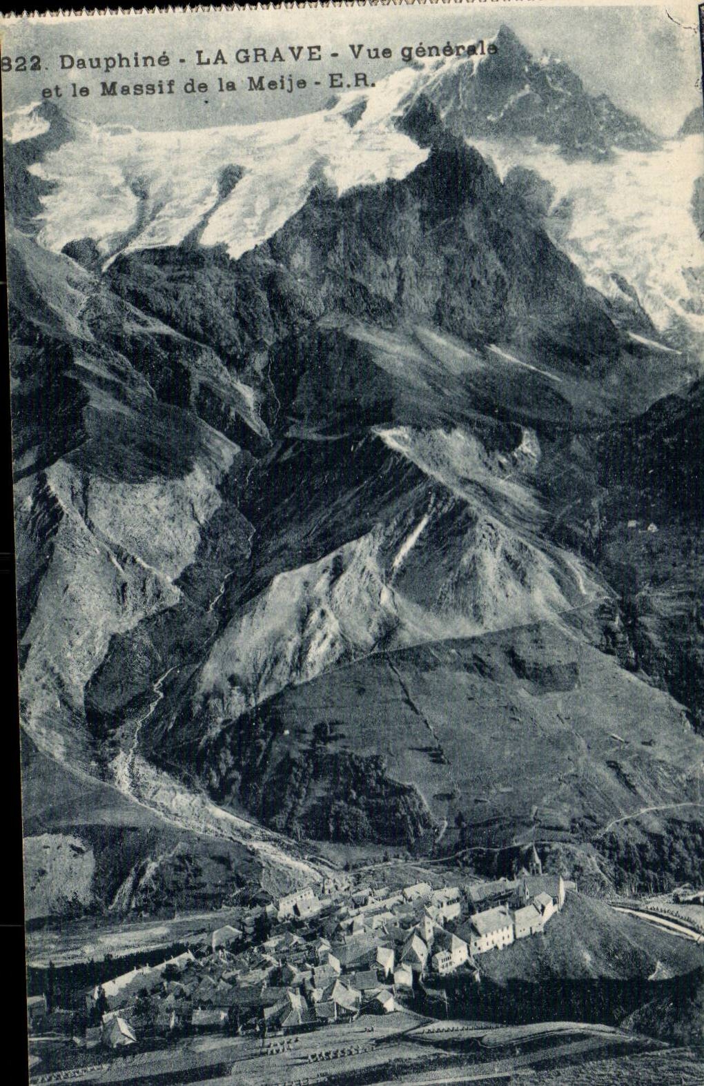 La Grave - Vue générale - Dauphiné - E.R. n°322