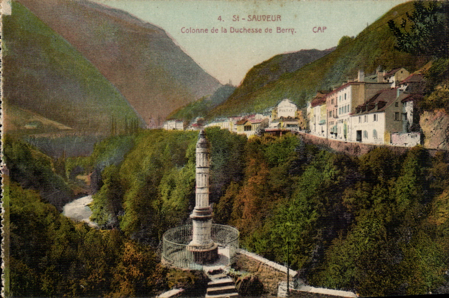 Saint Sauveur CPA Colonne de la duchesse Du Berry
