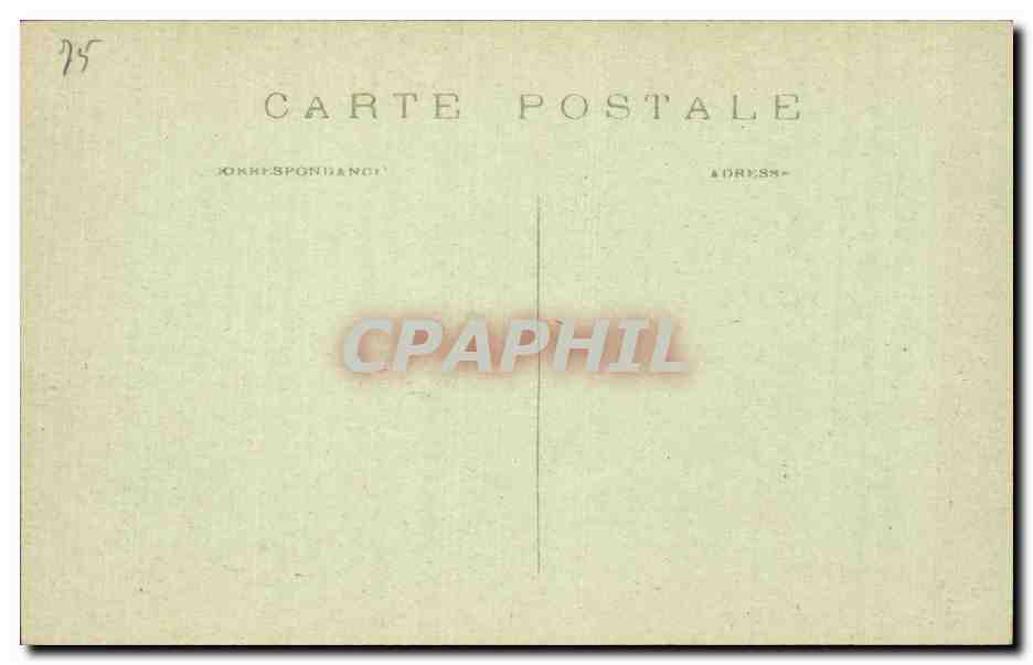 Paris cPA L'institut — Rückseite