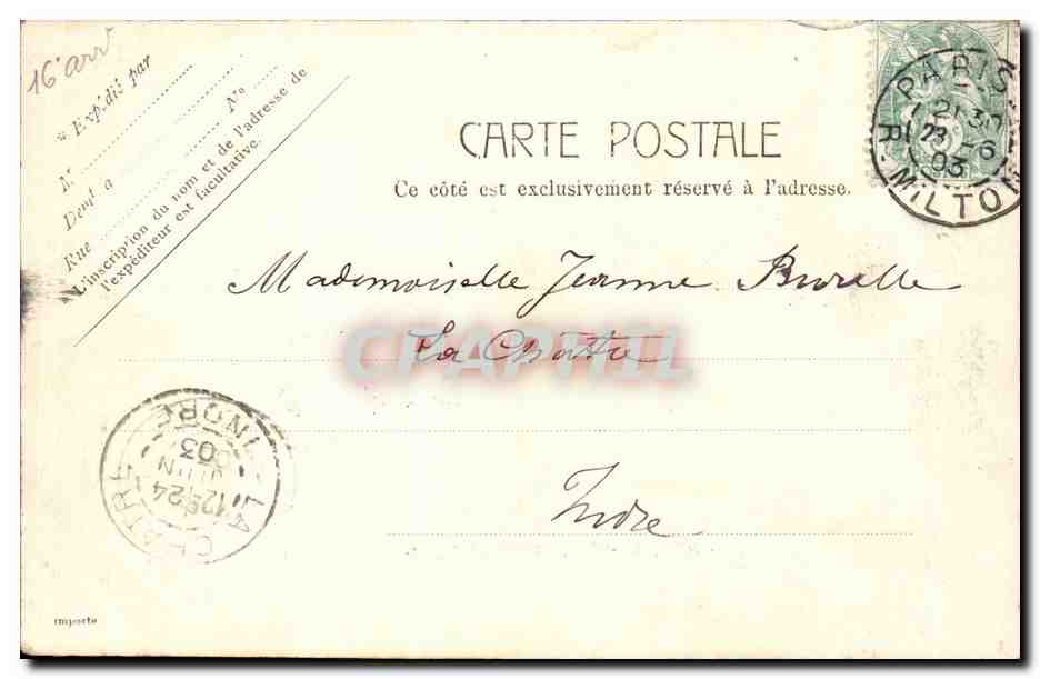 Paris cPA Bois de Boulogne — Rückseite