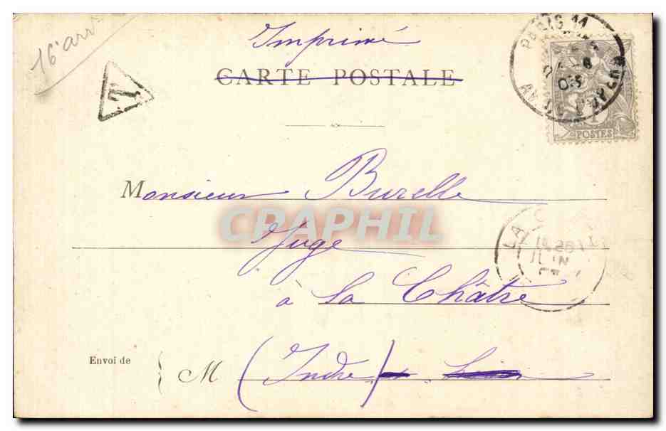 Paris CPA Lac du Bois de Boulogne — Rückseite