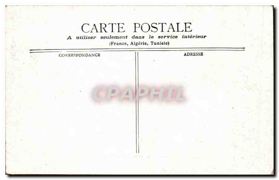 Paris CPA Eglise Ste Eustache et rue montmartre — Verso