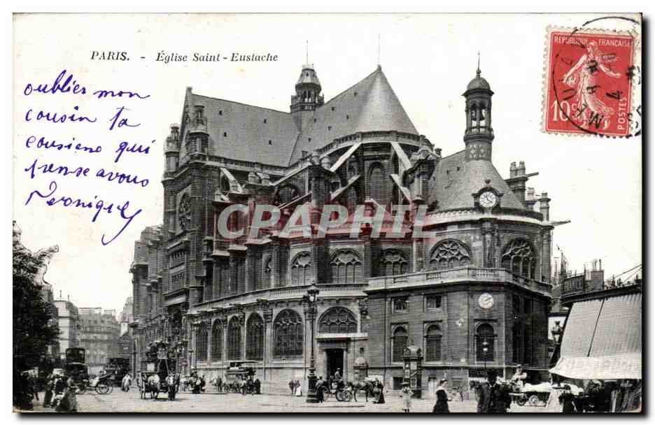Paris CPA Eglise Sainte Eustache