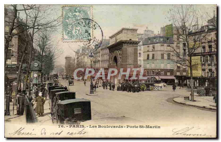 Paris CPA Les boulevards St Martin
