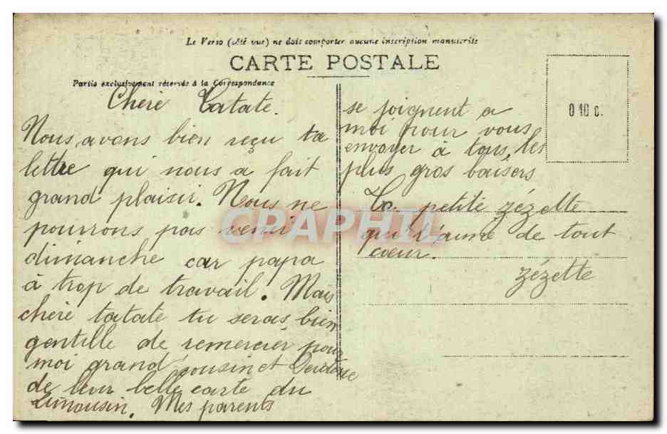 Paris CPA Trocadero et le pont d'iena  — Rückseite
