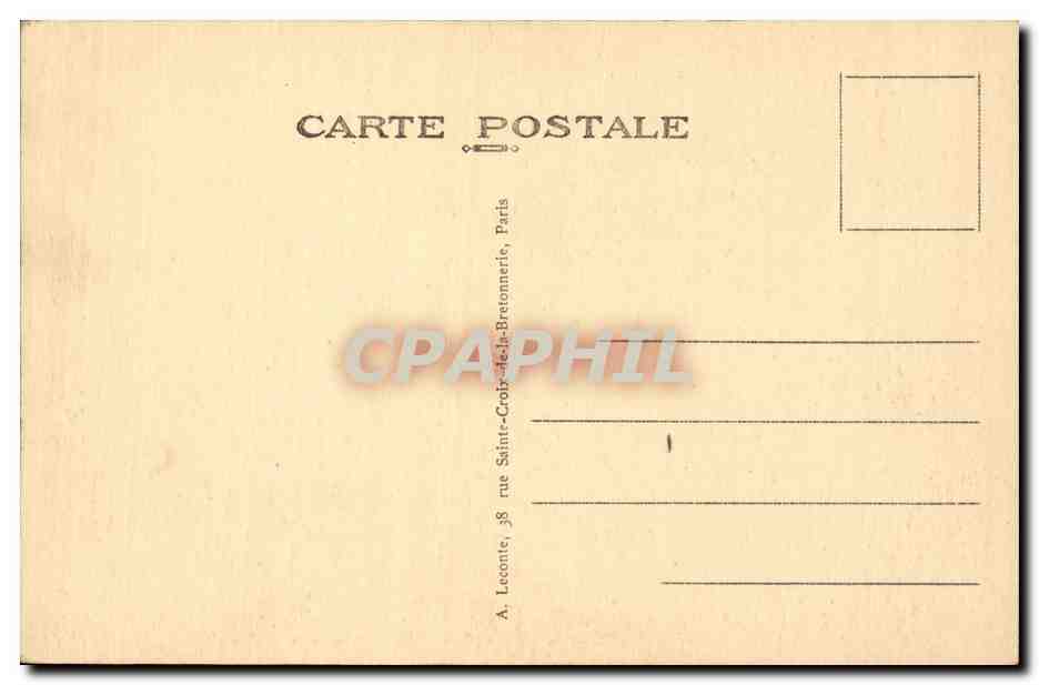 Paris CPA Trocadero — Rückseite