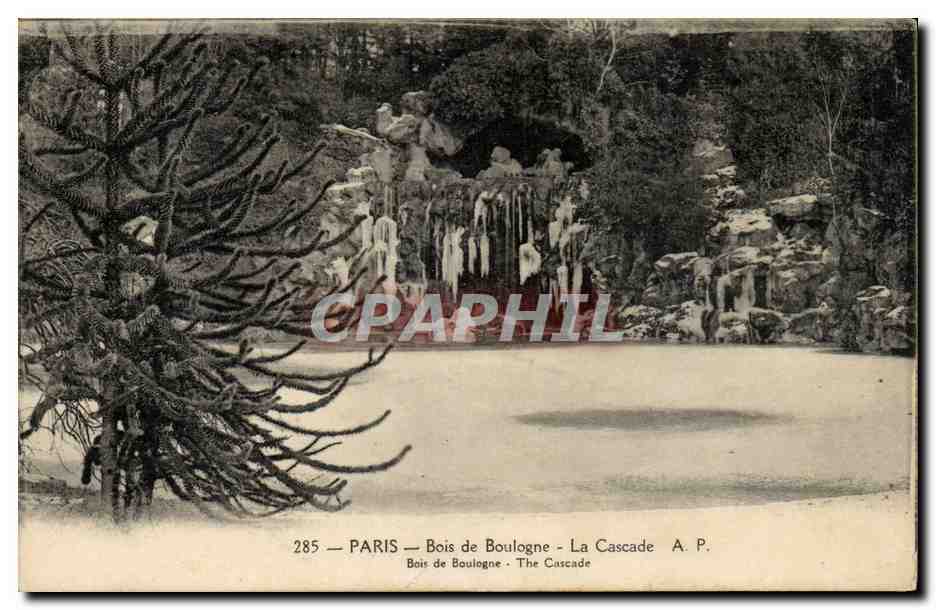 Paris CPA Bois de Boulogne La cascade