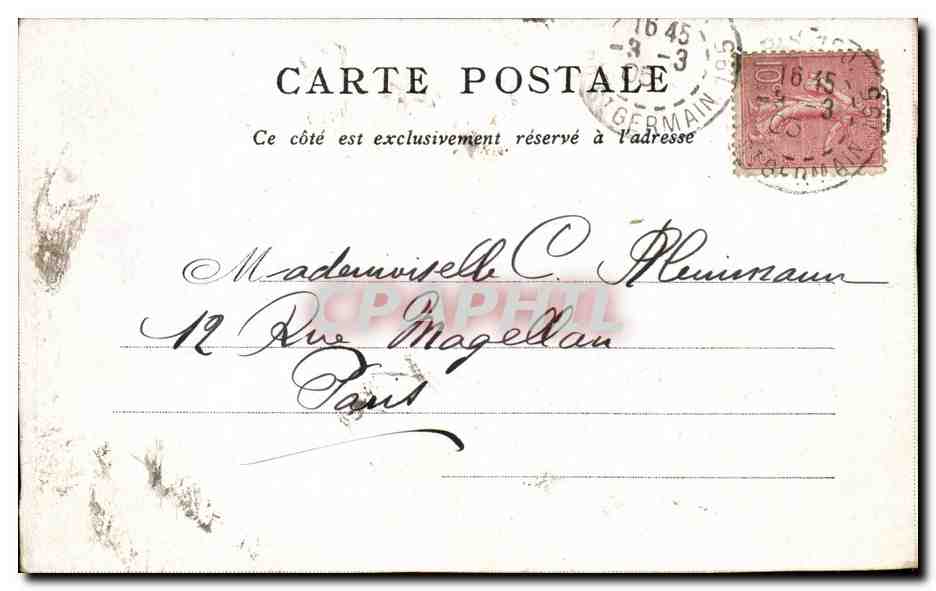 Paris CPA St Germain l'auxerrois — Verso
