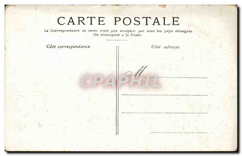 Paris CPA Petit Palais — Rückseite