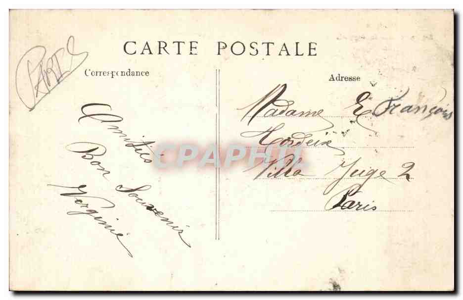Paris CPA Square des Batignolles — Rückseite
