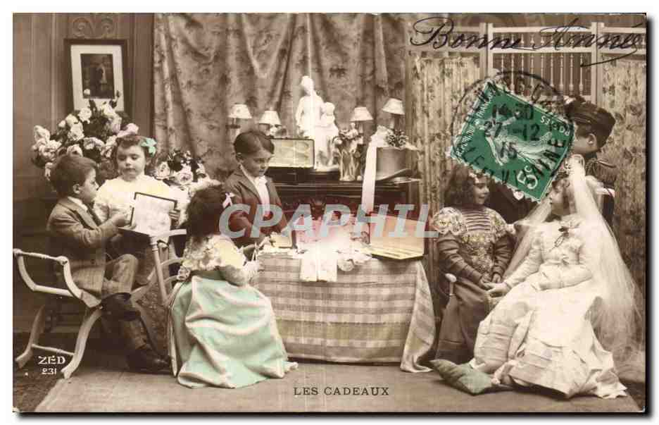 Fantaisie - Enfants - Les Cadeaux - Mariage - Wedding - Bride - CPA 