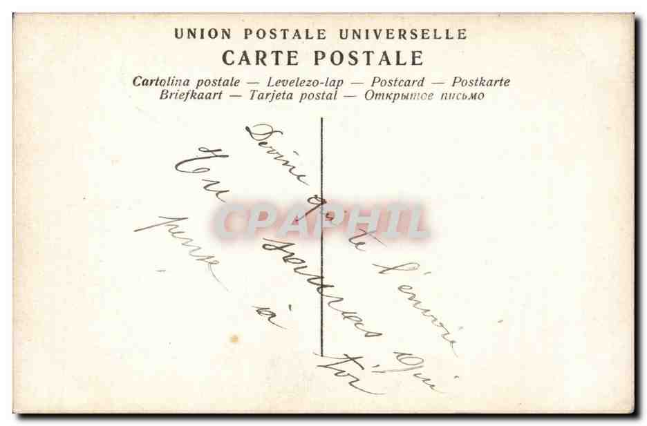 Giovane donna con pesci — cartolina postale umoristica — editore non identificato — Verso