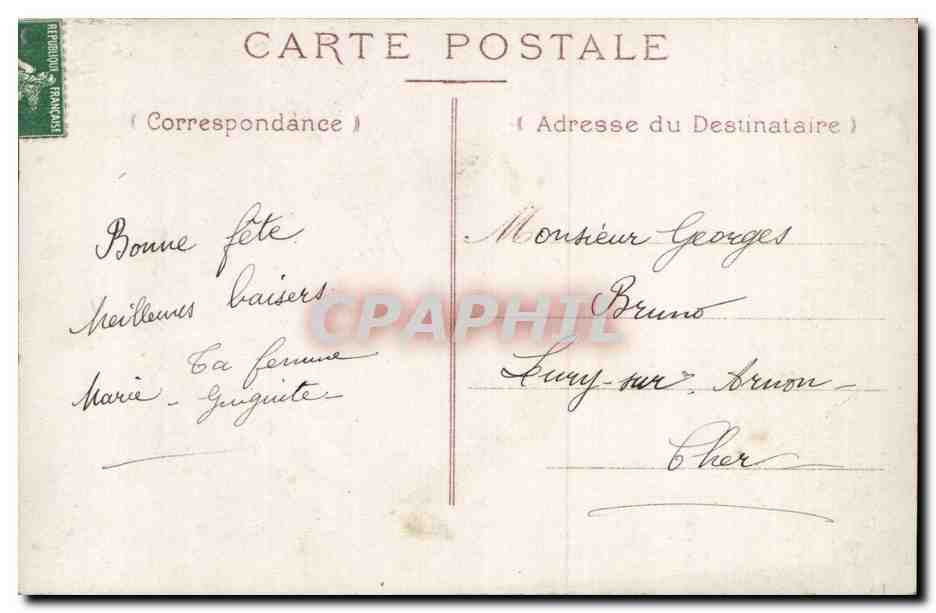 Fantaisie - Enfants - Filles - Un Baiser - Cute little girls - a kiss - CPA  — Verso