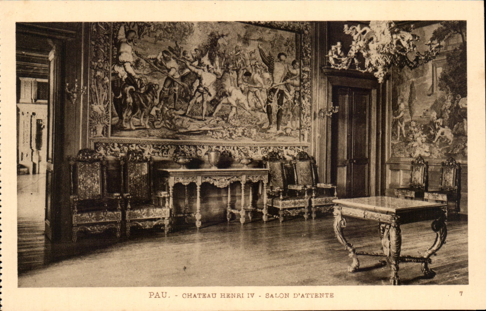 Pau - Château Henri IV - Salon d'Attente — Édition Héritage Labonche Frères, n°7