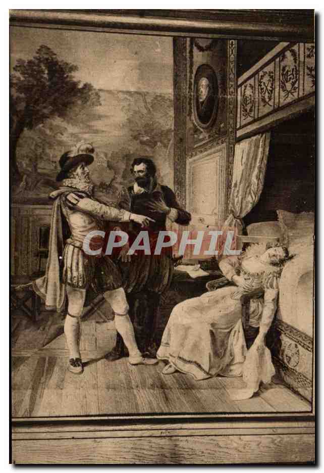 Évanouissement de Gabrielle d'Estrée — Tapisserie XVIIIe siècle — Héliogravure Château Henri IV, Toulouse