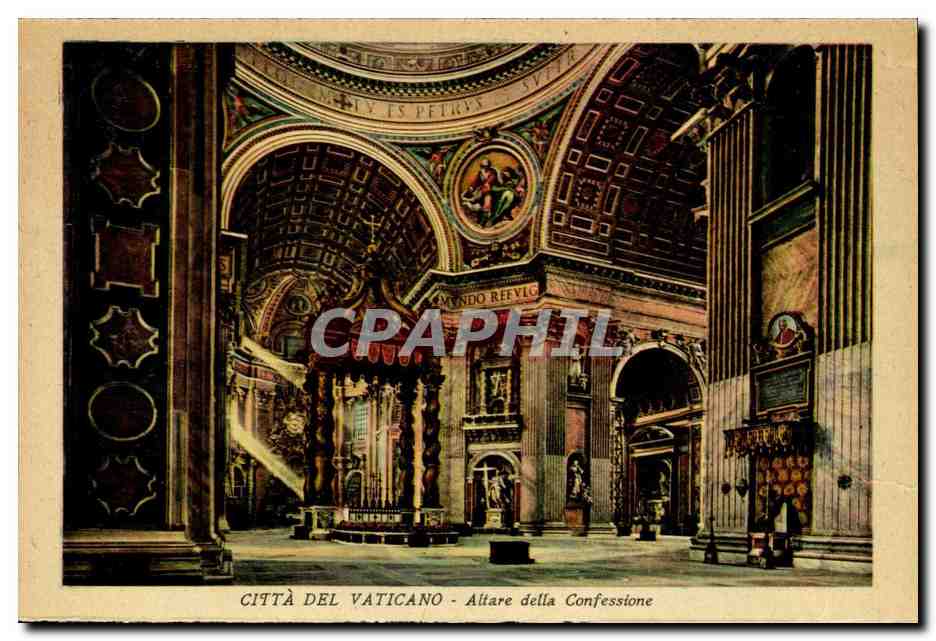 Italia - Italie - Roma - Rome - Piazza S Pietro - La Basilica et Il Vaticano - Interno - CPA 