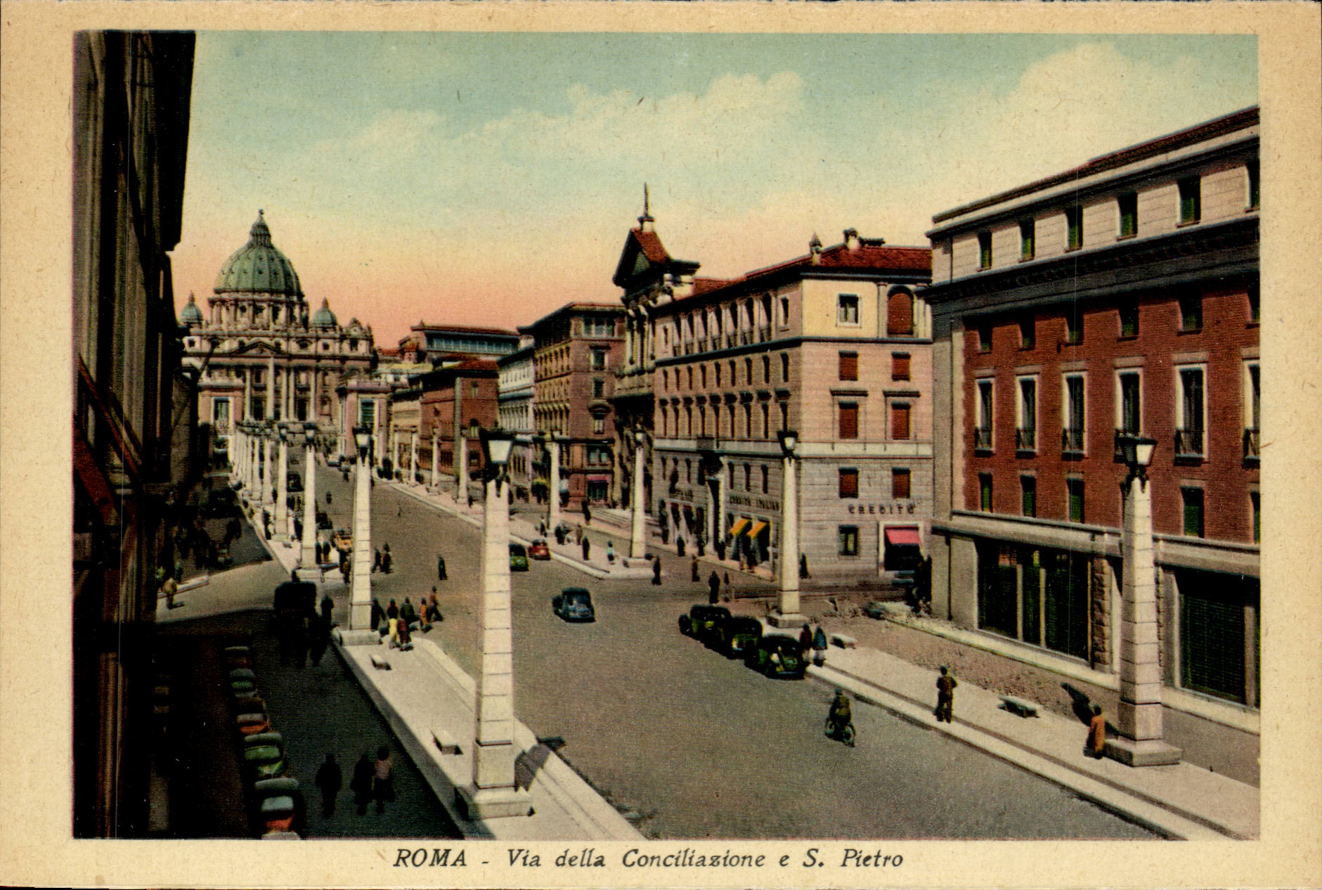 Italia - Italie - Roma - Rome - Via della Conciliaazone e S Pietro - - CPA 