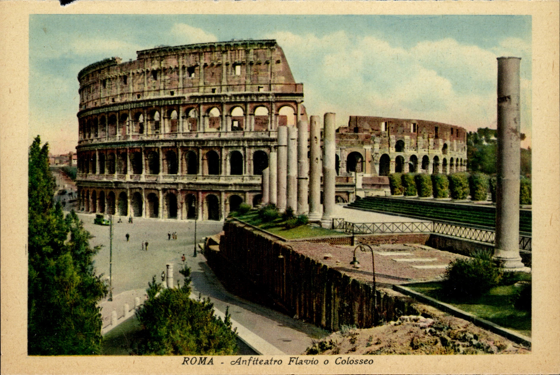 Italia - Italie - Roma - Rome - Anfiteatro Flavio e Colosseo - CPA 