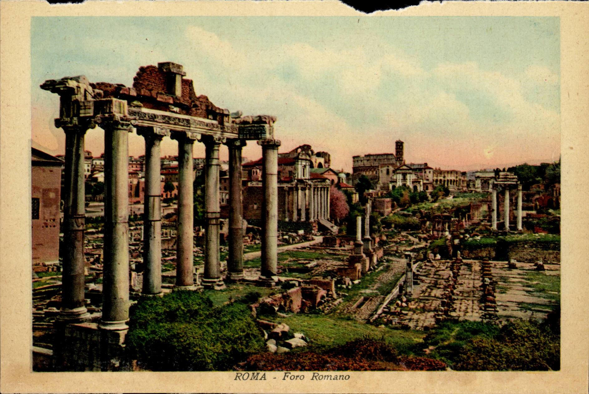 Italia - Italie - Roma - Rome - Foro Romano - Avanzi Del Tempio del Saturno - CPA 