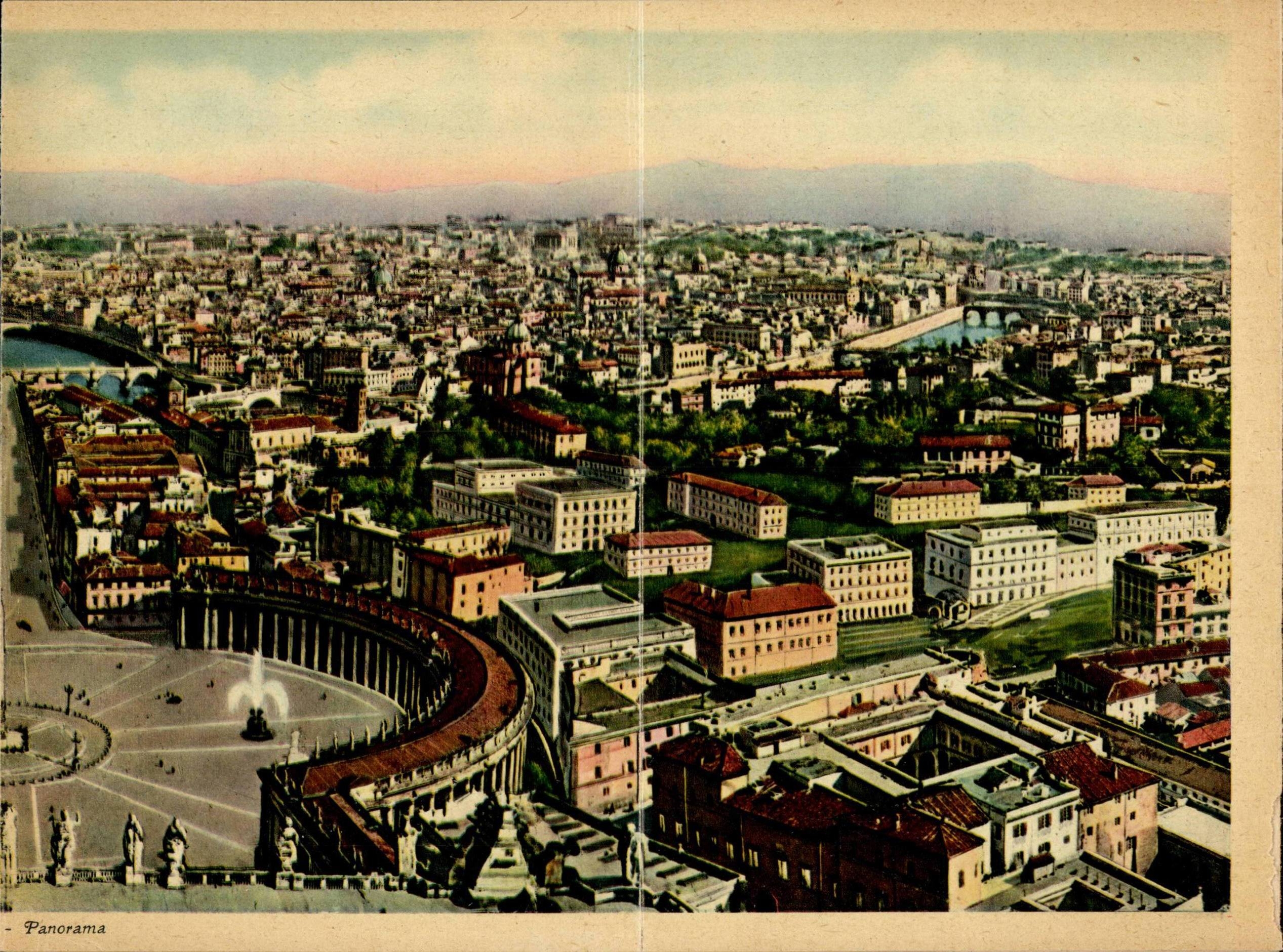 Italia - Italie - Roma - Rome - Vue Generale - CPA CARTE MULTIPLE
