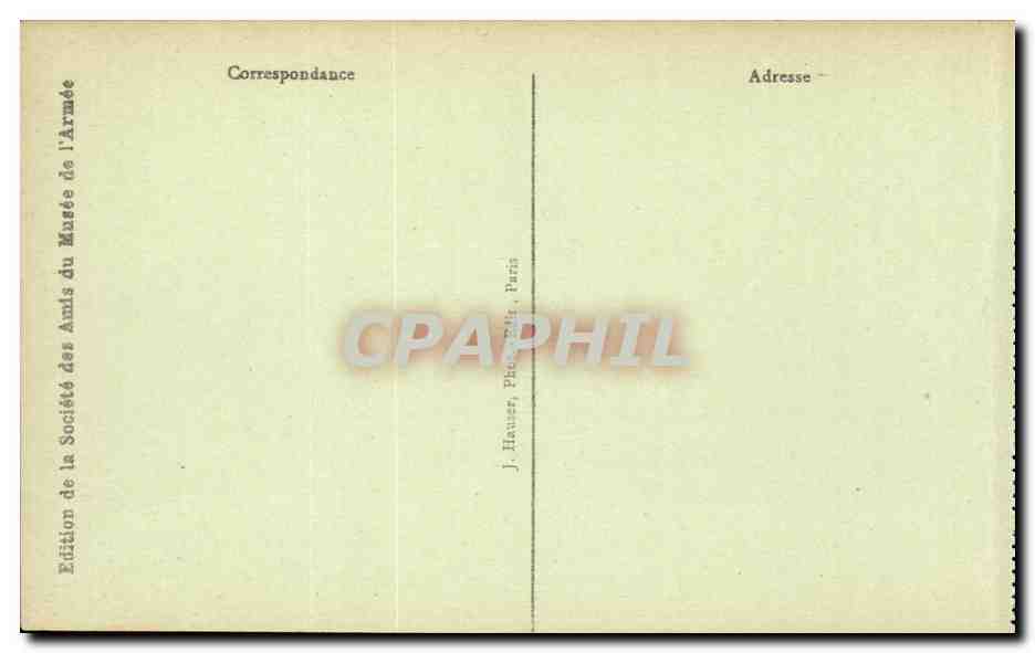Paris - 7 - Hotel des Invalides - Entree - CPA  — Rückseite