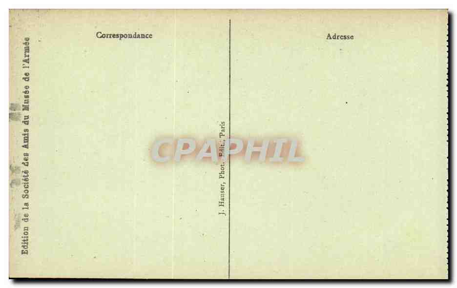 Paris - 7 - Hotel des Invalides - Cour d'Honneur - CPA  — Rückseite