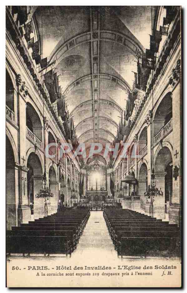 Paris - 7 - Hotel des Invalides - L'Eglise des Soldats - CPA 