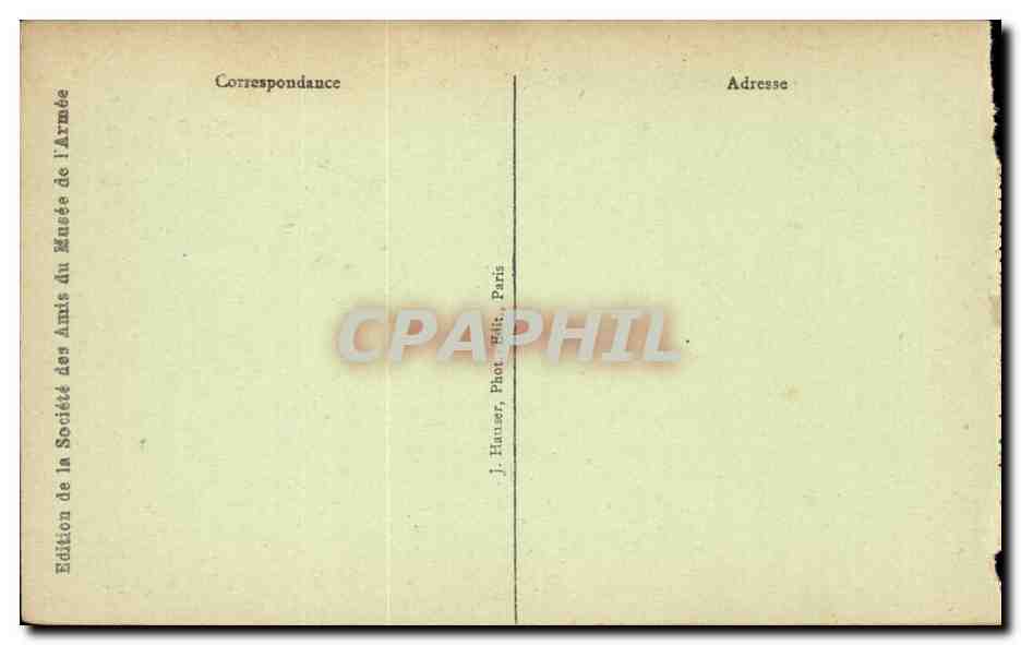 Paris - 7 - Hotel des Invalides - Musee de l'Armee - CPA  — Rückseite