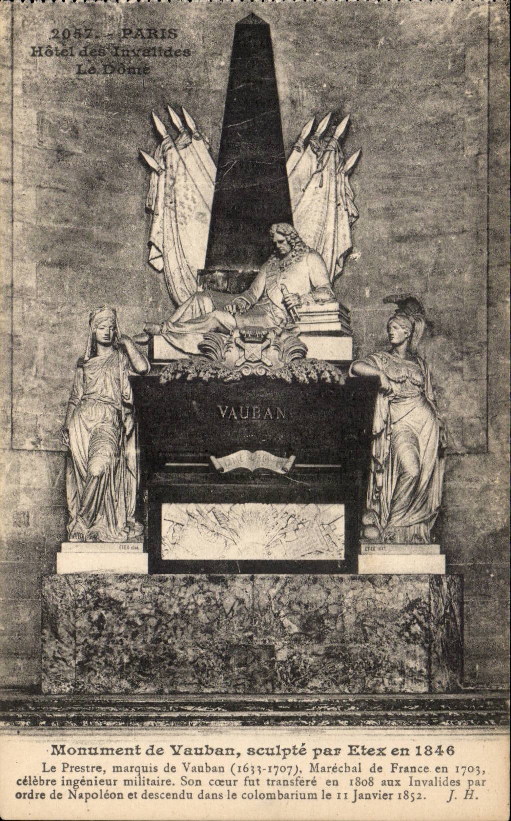 Paris - 7 - Hotel des Invalides - Maonument de Vauban - CPA 
