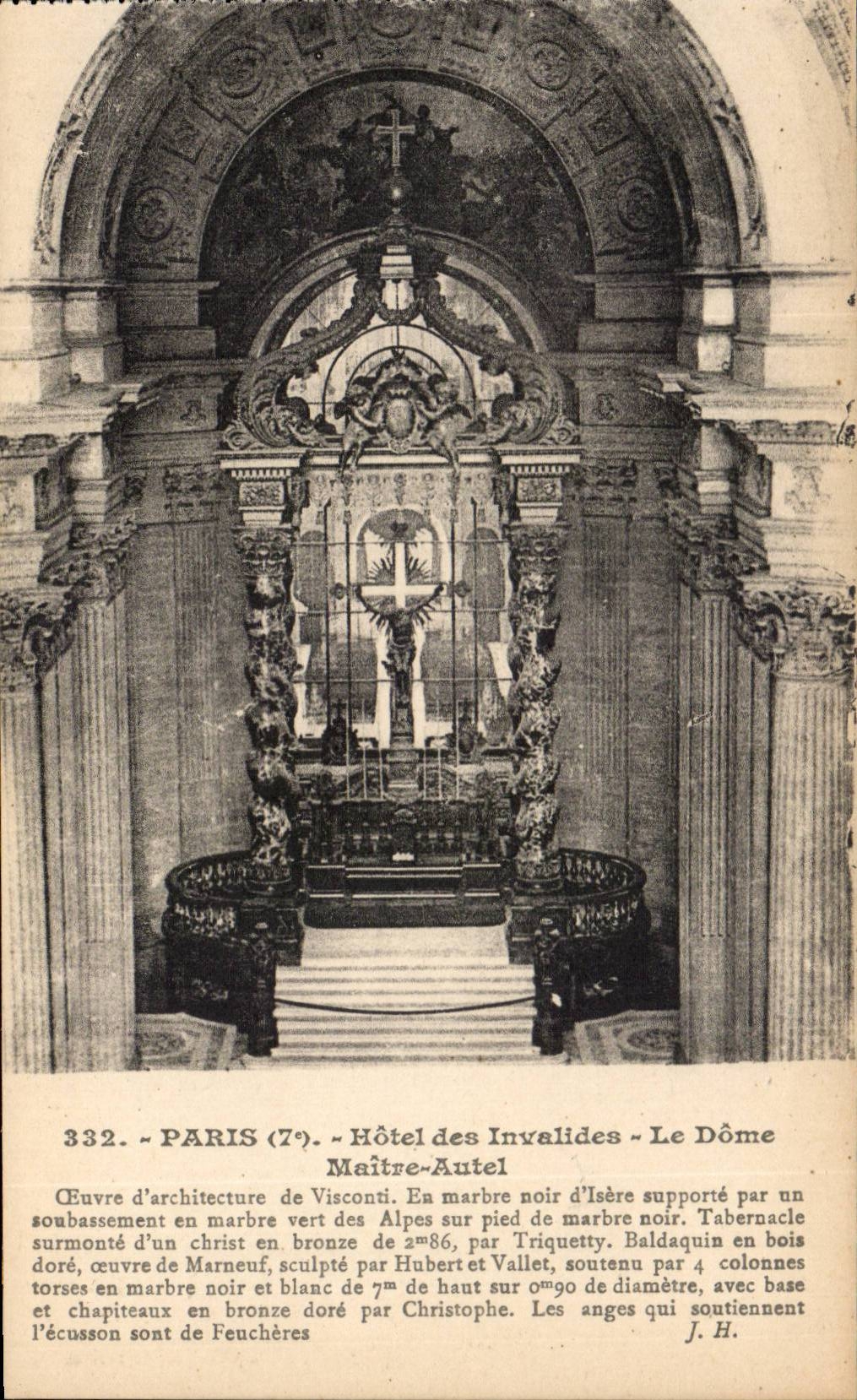Paris - 7 - Hotel des Invalides - Le Dome - Maitre Autel - CPA 