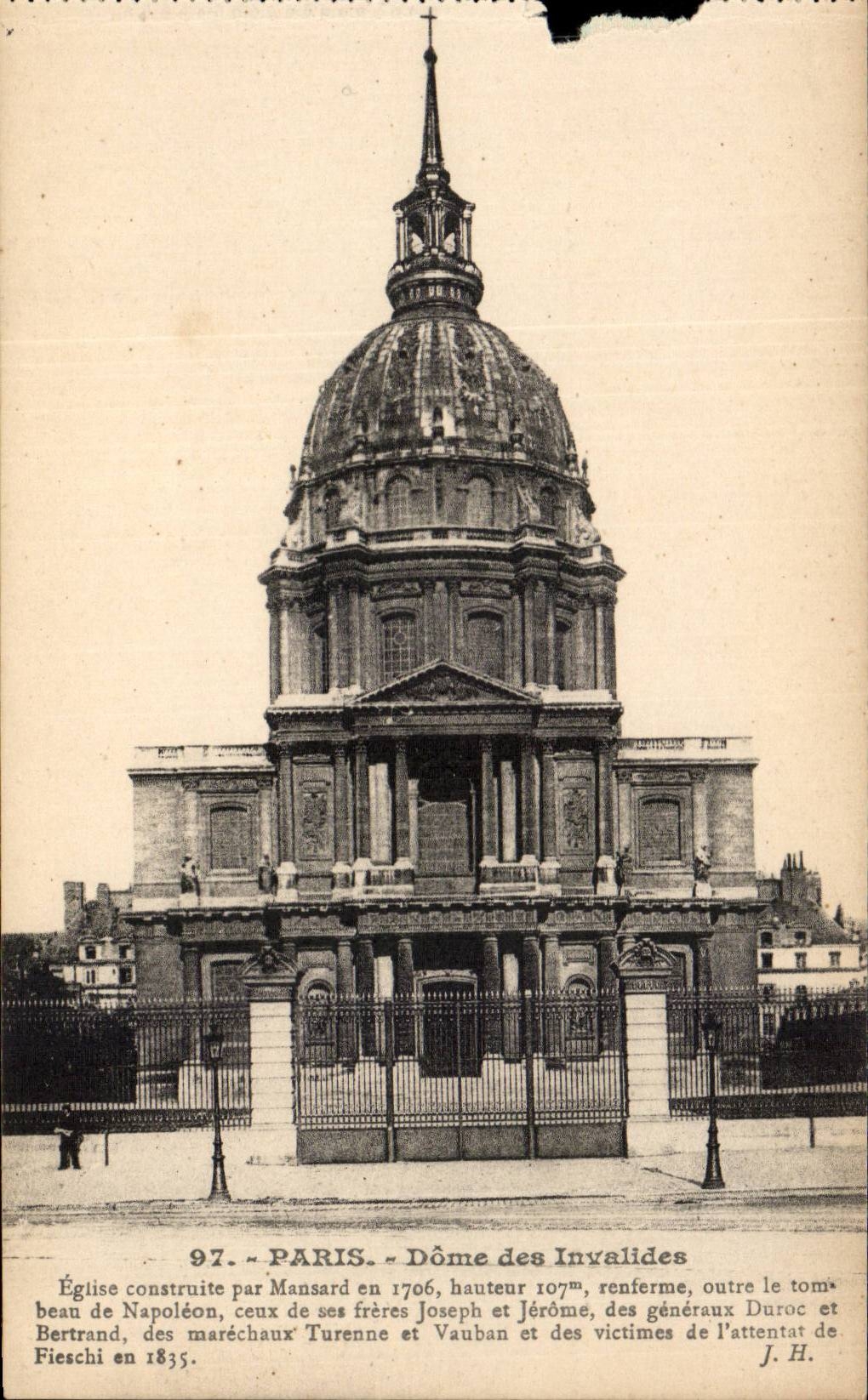 Paris - 7 - Hotel des Invalides - Le Dome - CPA 